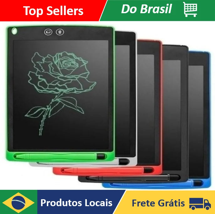 NEVERDIE STORE - Lousa Magica Tablet Lcd 8.5 Polegadas Escrever e Pintar e Desenhar ENVIO RAPIDO PARA TODO O BRASIL