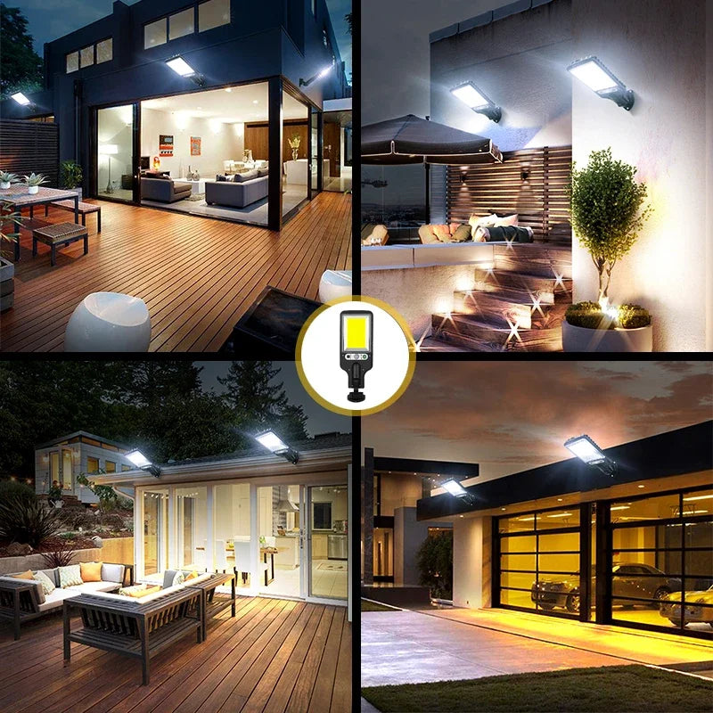 Solar Floodlight Kit 6000 Lumens with Motion Sensor - Buy 1 Get 4